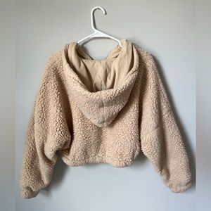Zaful Warm Teddy Cropped Jacket